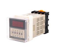 DH48S-1Z 12V 24V 110V 220V AC Digital Timer Relay On Delay 8 Pins SPDT Reset/Pause Function 1Pcs(AC110V)