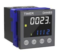 Dh48s-1z/2z/2zh Digital Cycle Timer Relay Ac220v Ac/Dc24v Dc12v Programmable Precision Delay Relay 0.01s-99990h With Base(DH48S-2ZH 220V AC)