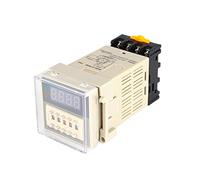 DH48S-2Z 0.01s-99h AC110V 220V DC12V 24V Repeat Cycle SPDT Programmable Timer Time with Socket Base Digital Time