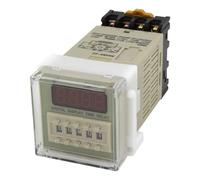 DH48S-2Z on delay DPDT time relay AC 220V 110V AC/DC 24V 12V with socket DH48S series delay timer with base(24VAC DC)