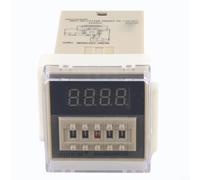 DH48S-2ZH for Time Delay Relay 220V AC - Digital LCD Timer Switch Module with Adjustable 0.01s-99h Range, SPDT+SPDT Power Off Delay for Automation Control
