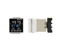 DH48S digital delay time relay precision programmable cycle DH48S-S 1Z 2Z series AC 220V 380V DC 24V 12V with socket base 8Pins(AC220V DH48S-2Z)
