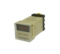 DH48S-S 0.1s~99h Repeat Cycle SPDT Time Relay Counter with Socket/Base AC110V/220V/380V/36V DC 24V/12V Digital Timer Relay(220V)