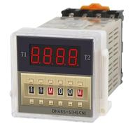 DH48S-S digital cycle timer relay with base 0.1S-99H AC 110V/220V/380V DC 12V/24V programmable delay timer for repeat cycles