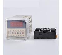 DH48S-s Repeat Cycle Time Delay Relay / 24v Timer Relawith Socket 0.01S - 99H 99M 8 Pins 1Pcs(AC110V)