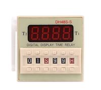 DH48S-S Repeat ON & OFF Cycle Timer Delay SPDT Control Digital Time Relay 8Pins with Socket Base DH48S AC 220V 110V DC 24V 12V(Multi Volt 24-240V)