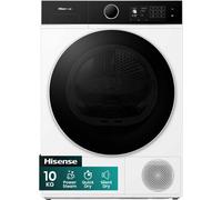 Hisense 5i Series DH5I104BWAB Wifi Connected 10Kg Heat Pump Tumble Dryer - White - A+++ Rated, White