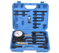 DHA Diesel Compression Tester Kit Engine Cylinder Pressure Test Tool with 0-1000 psi Gauge and Adapters