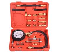 DHA Fuel Injection Pump Injector Pressure Tester Kit 0-140PSI for Car Truck Motorcycle, Schrader Fuel Rail Pressure Gauge Diesel Petrol Engine Diagnostic Tool