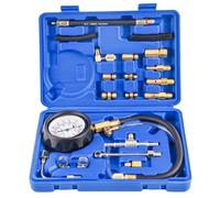 DHA Fuel Injection Pump Injector Pressure Tester Kit 0-140PSI for Car Truck Motorcycle, Schrader Fuel Rail Pressure Gauge Diesel Petrol Engine Diagnostic Tool