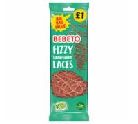 DhaBebeto Fizzy Strawberry Laces 12x160g (4) MAS
