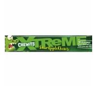 DhaChewits Xtreme Sour Apple Chews 24x34g MAS