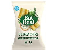 DhaEat Real Quinoa Chips Sour Cream & Chive 10x90g MAS