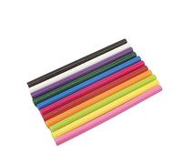 DHAEY Colored Hot Melt Glue Sticks, 20pcs Hot Melt Glue Sticks White Pink 11mm Adhesive Glue Rod for Glue Gun Craft Repair Tool Hot Glue Sticks