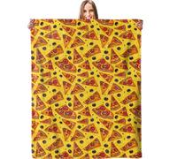 dhakalrlde Funny Pizza Throw Blanket - Plush, Ultra-Soft Cozy Lightweight Flannel Blanket for Everyone, Warm and Fuzzy - Ideal Gift, Perfect for Couch, Sofa, Bed, Travel, Office - 50"x40"