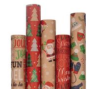 DhaKraft Gift Wrap Christmas m 1x MAS × Pack of 3