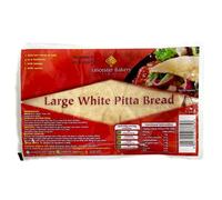 DhaLeicester Bakery White Pitta Bread 1x6's MAS × Pack of 1