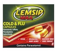 DhaLemsip Max Cold & Flu Caps 6x8's MAS