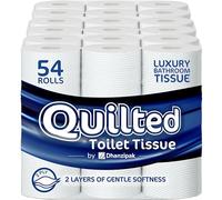 DHANZIPAK 54 Rolls of 2-Ply Quilted Toilet Paper | Generous 19m Length per Roll | Soft, Strong & Highly Absorbent Toilet Tissue