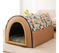 Dhao Warming and Breathable Dog Bed Small/Medium/Big/Extra Large Dogs Cave Machine Washable Cushion Mat Cave Beds for Resting Sleeping