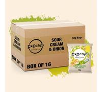 DhaPopchips Sour Cream 16x50g MAS