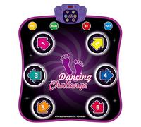 Dhapy Dance Mat For Kids - Light Up Dance Pad for Girls, Bluetooth Support, Built-in Music, Dancing Toy with 6 Game Modes & 3 Challenge Levels, Christmas Birthday Gifts for Girls Boys Age 3+