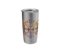Dharma Chakra Wheel of Law Dharmachakra Stainless Steel Insulated Tumbler
