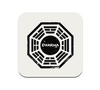 Dharma Initiative Geek Video Games Film Series Cork Coaster - 1 Unit (95 x 95 mm)