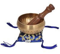 Dharma Store Nepalese Hand Hammered Tibetan Meditation Yoga Singing Bowl Set - with Traditional Design Fridge Magnet