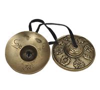Dharma Store - Tibetan Tingsha Cymbals - 6.6 cm (8 Lucky Symbols)