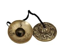 Dharma Store - Tibetan Tingsha Cymbals - 6.6 cm (Om Mani Padme)