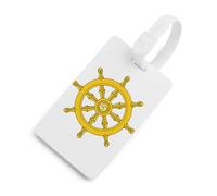 Dharma Wheel Ancient India Luggage Tag for Suitcase Bag Identifiers Name Card Holder Travel Accessories