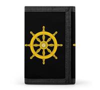 Dharma Wheel Ancient India Minimalist Wallet Trifold Purse