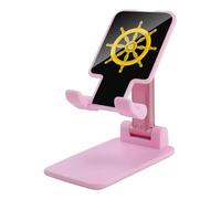 Dharma Wheel Ancient India Phone Stand for Desk Dual Folding Cellphone Holder Portable Cradle Table Dock