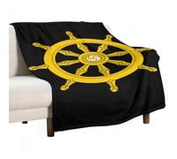 Dharma Wheel Ancient India Throw Fleece Blanket for Couch Bed Decorative Flannel Blankets Soft Plush