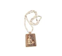 Dharmsaar Ltd Bhageshwar Dham Long Black White Mala,Jai Shri Ram Bageshwar Dham White Black Wooden Tulsi Kanthi Mala With Tulsi Hanuman ji Locket For Men and Women