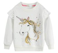 DHASIUE Baby Girls Unicorn Sweatshirt Jumper T-Shirt Cute Long Sleeved Tops Casual Cotton Tee Shirts Kids Toddler Clothes Age 1-8 Years