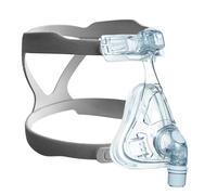 DHASUWT Reusable Full Face Mask, Full Set Nasal Frame Cushion Headstrap, Frame, Elbow and Nasal Cushion, Covers Nose and Mouth, Strong Sealing Performance (L)