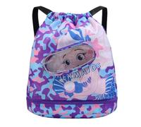 DHASUWT Swim Bag for Kids, Kids Beach Bag with Wet and Dry Separation and Shoe Cabin, Pool Bag for Kids for Boys and Girls to Play on the Beach (Purple)
