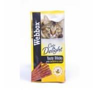 DhaWebbox Cat Sticks Chicken & Liver 12x6's MAS