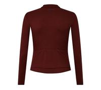 dhb Mens Aeron Merino Long Sleeve Jersey 2.0 Fired Brick XL