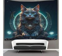 DHBANEIOK 3D Cat Printed Wall Blanket Home Decoration Bedding Poster Wall Art Tapestry Wall Hanging Tapestry Soft Polyester for Living Room Bedroom Dorm Decor 180cmx230cm