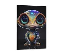 DHBANEIOK Alien Art - The Canvas Prints of Reproduction Artwork Pictures on Canvas Wall Art for Home Office Decorations 24x36inch(60x90cm)