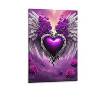 DHBANEIOK Angel Wings Poster Artwork Canvas Prints Picture Modern Canvas Wall Art Picture Wall Hanging for Living Room Bedroom Home Decorations 16x24inch(40x60cm)