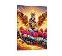 DHBANEIOK Angel Wings Poster Artwork Giclee Canvas Prints Modern Canvas Wall Art Picture Wall Hanging for Bedroom Living Room Decor 24x36inch(60x90cm)