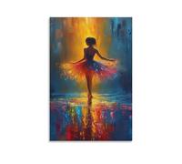 DHBANEIOK Ballet Dance Art - Oil Paintings Reproduction Modern Giclee Canvas Print Artwork Pictures on Canvas Wall Art for Home Office Decorations 16x24inch(40x60cm)
