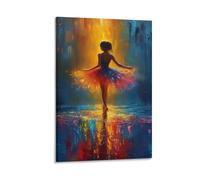 DHBANEIOK Ballet Dance Print, Canvas Prints, Framed Wall Art for Bedroom & Living Room, Modern Home Decor Print for Special Occasions 24x36inch(60x90cm)