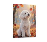 DHBANEIOK Bichon Frise Wall Decor Poster Canvas Prints Picture Modern Wall Art Picture Wall Hanging for Home Decorations 16x24inch(40x60cm)