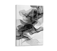 DHBANEIOK Black And White Abstract Art Paintings Canvas Wall Art Bedroom Wall Decor Canvas Prints Artwork for Living Room Wall Decorations Home Decor 12x18inch(30x45cm)