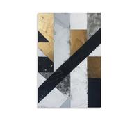 DHBANEIOK Black And White Abstract Art Print, Canvas Prints, Framed Wall Art for Bedroom & Living Room, Modern Home Decor Print for Special Occasions 16x24inch(40x60cm)